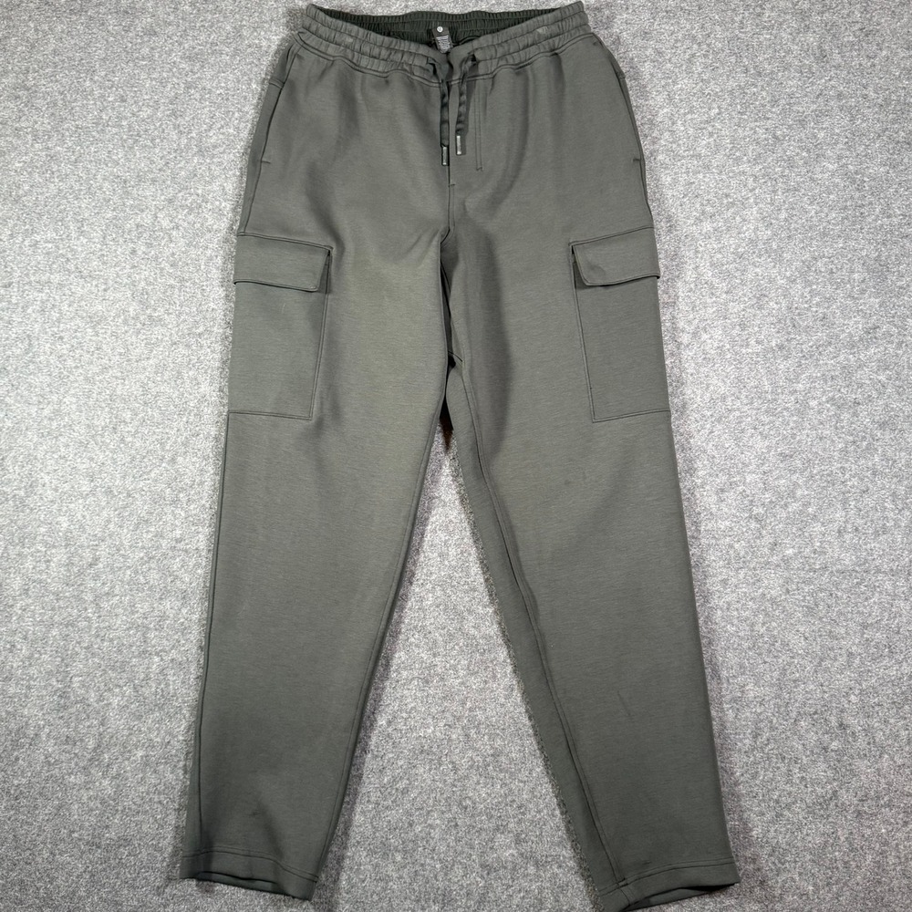 Lululemon Smooth Space Cargo Jogger Pants Dark Olive Green Mens Size M Lounge